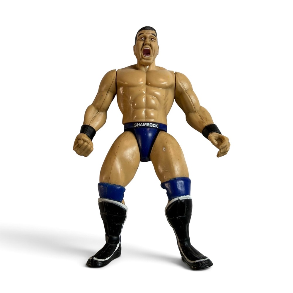 Vintage 1996 Ken Shamrock WWE WWF Jakks Pacific Action Figure Titan Sports